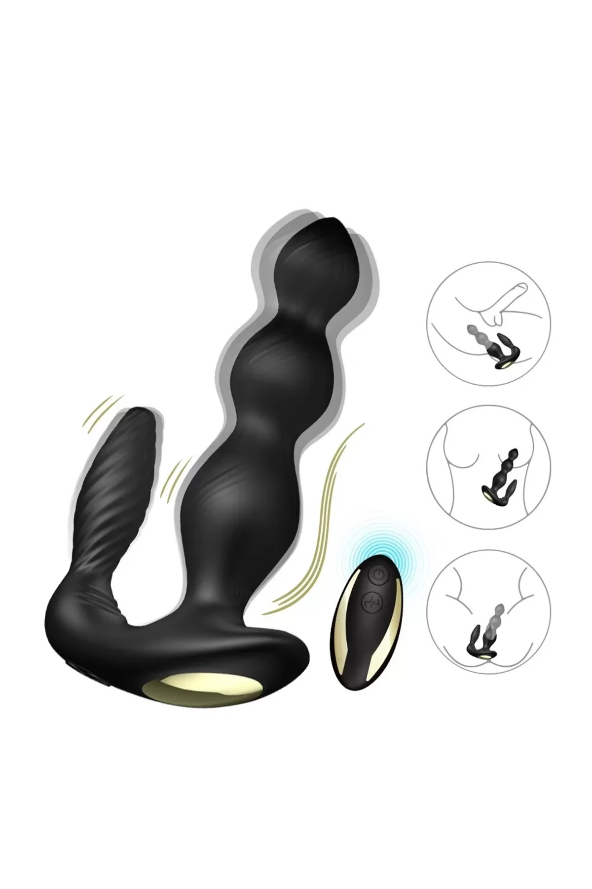 MAXFUN Kablosuz Kumandalı Usb Şarjlı 2 in 1 Vibratör