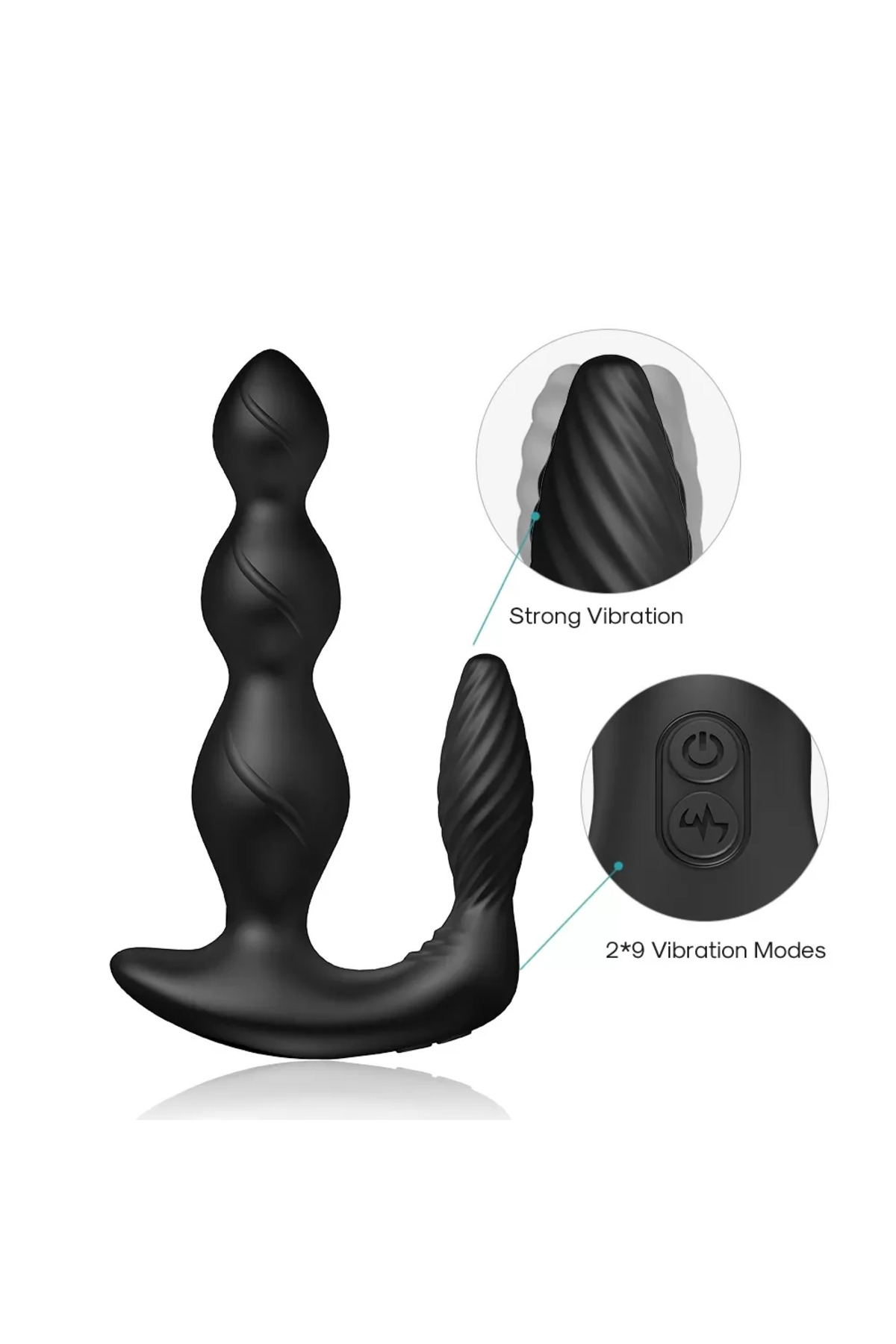 MAXFUN Kablosuz Kumandalı Usb Şarjlı 2 in 1 Vibratör - Görsel 4