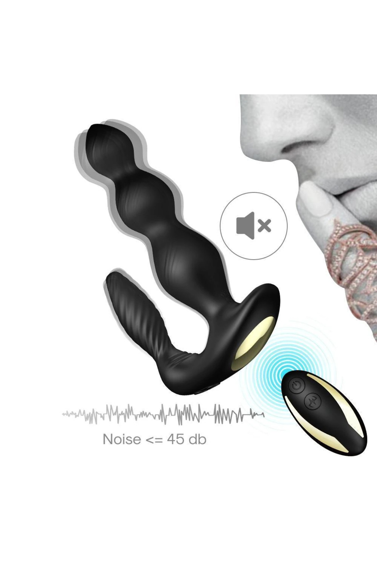 MAXFUN Kablosuz Kumandalı Usb Şarjlı 2 in 1 Vibratör - Görsel 7