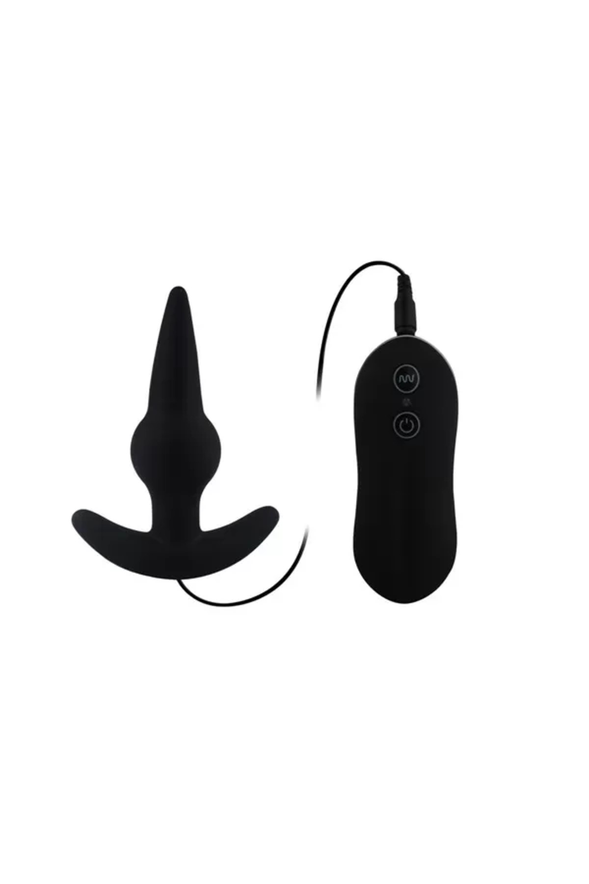 BULB PROBE Kumanda Kontrollü Güçlü Titreşimli Anal Plug Vibratör - Siyah