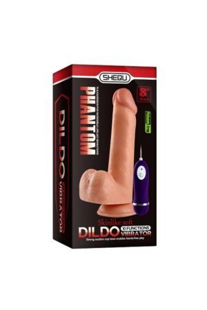 Phantom 20 CM Gerçekçi 10 Hız Titreşimli Realistik Vibratör Penis