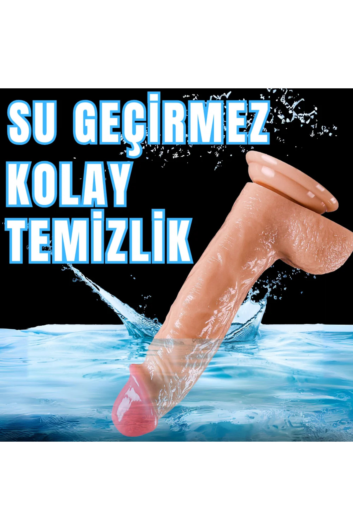 UNIQUE Realistik Dokuda Kalın Damarlı Dildo Vantuzlu Gerçekçi Yapay Penis 21 CM - Görsel 7