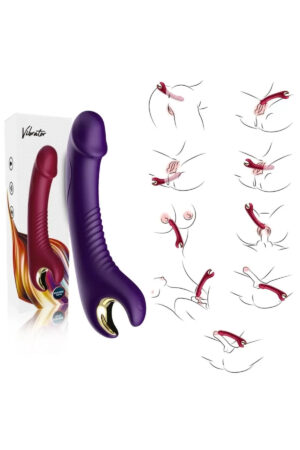 PRIME TOYS Tornado 360° Dönebilen Su Geçirmez G Nokta Uyarıcı Vibratör - Mor
