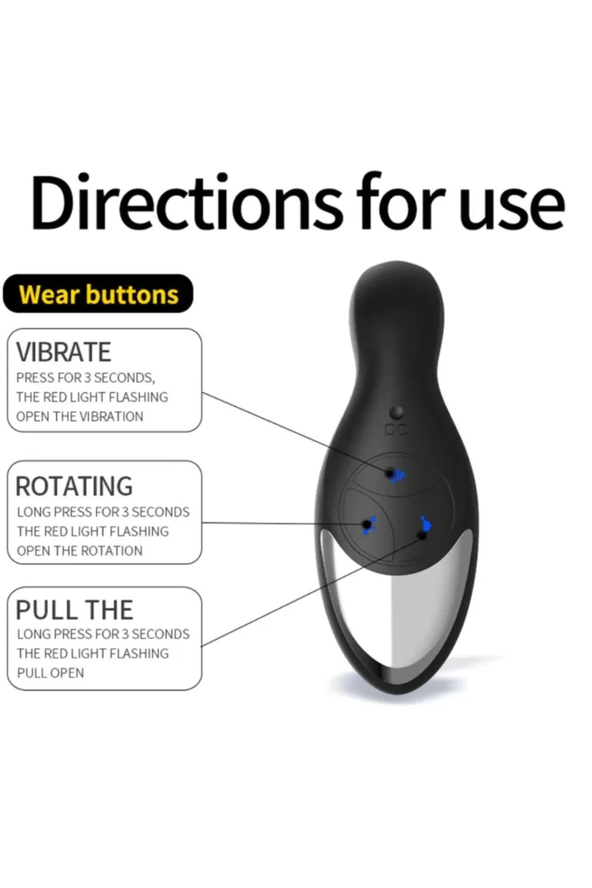 PROSTATE MASSAGER Kablosuz Kumandalı Şarjlı Hareketli Perine ve Masaj Vibratör - Görsel 5