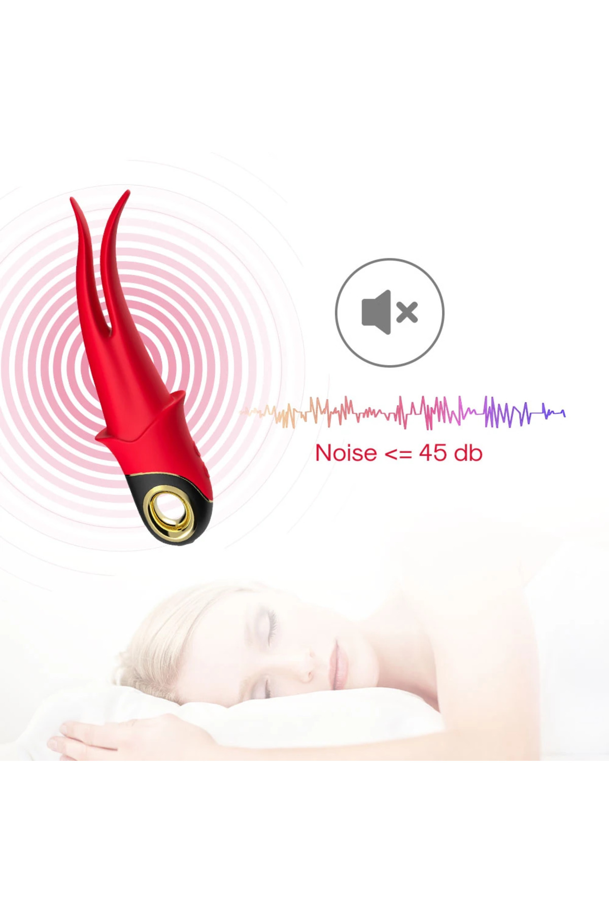 PRIME TOYS Shadow Şarjlı G Nokta ve Klitoris Uyarıcı Yeni Nesil Masaj Vibratör - Kırmızı - Görsel 7