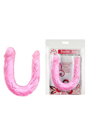 Double Dong 30cm Çift Taraflı Jel Yumuşak Vibratör Penis Dildo
