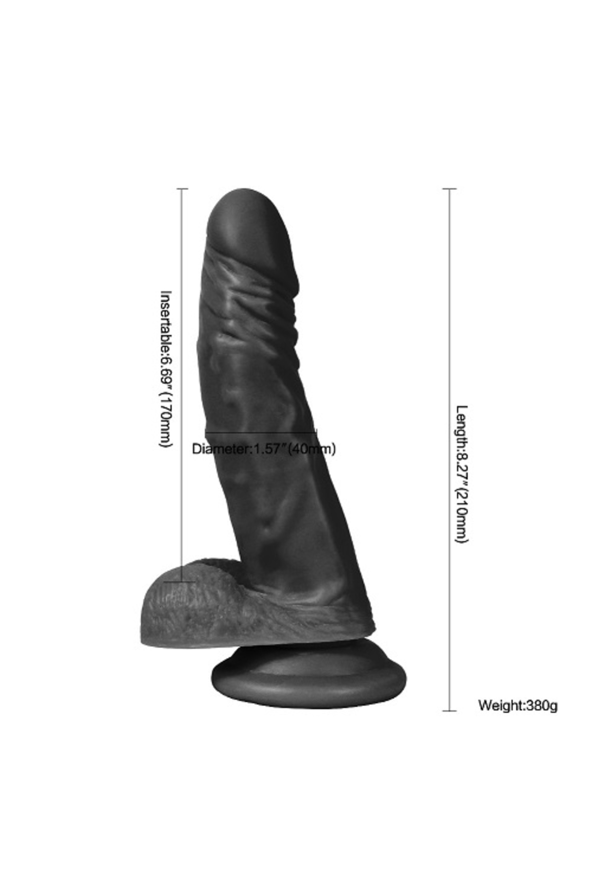 21CM Realistik Penis Gerçekçi Dildo - Görsel 2