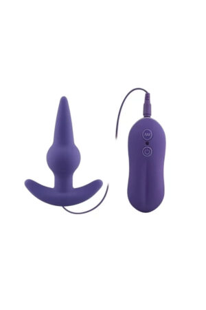 BULB PROBE Kumanda Kontrollü Güçlü Titreşimli Anal Plug Vibratör - Mor