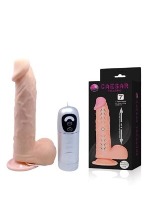 20 Cm Kıkırdaklı Yapıda Titreşimli Kalın Vibratör Penis