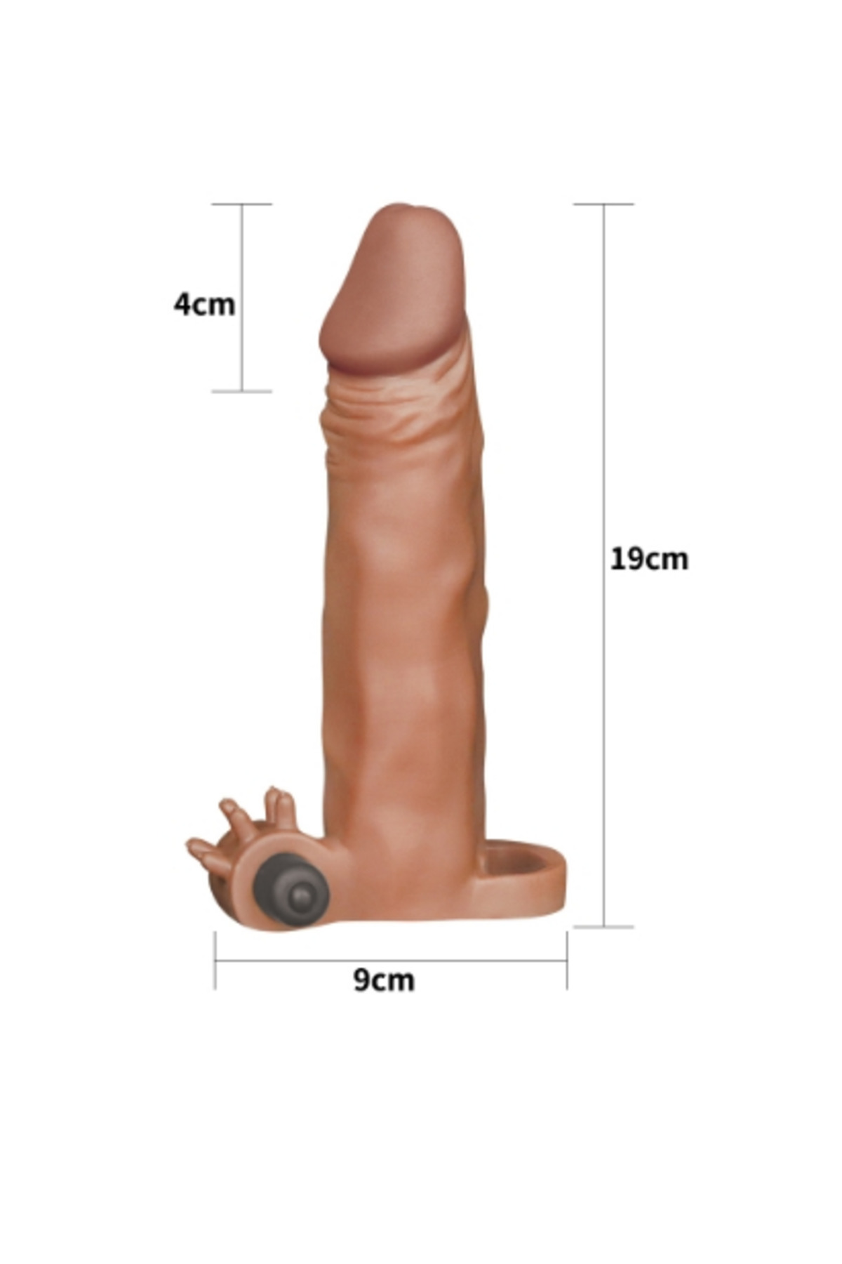 LOVETOY X-TENDER Realistik Titreşimli Uzatmalı Penis Kılıfı - Görsel 2