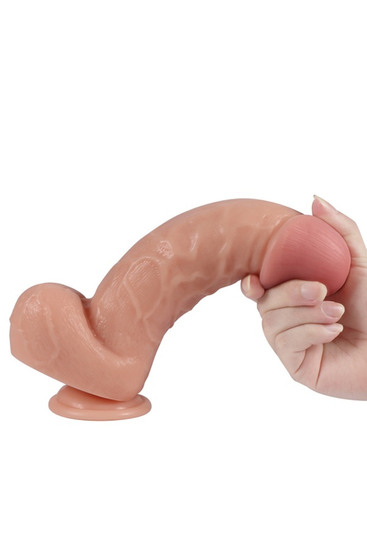 BigMen Kalın Penis Et Dokusu Süper Gerçekçi Realistik Dildo 22 CM - Görsel 2