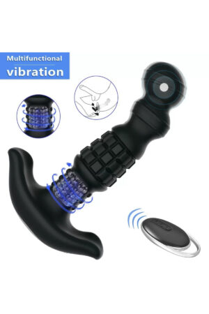 ABAKE Kablosuz Kumandalı 360° Dönebilen Rotasyonlu Titreşimli Uyarıcı Anal Vibratör