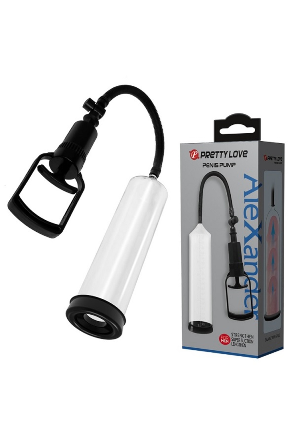 Alexander 20 cm Silikon Girişli Vakum Penis Pompası