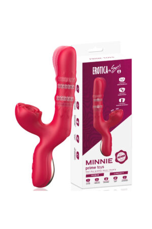 PRIME TOYS Minnie Şarjlı Kayma ve Dalga Hareketli 2 in 1 Klitoris G Nokta Uyarıcı Vibratör
