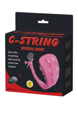 C-String İnvisible Secret Giyilebilir Kumandalı Vibratör Mor