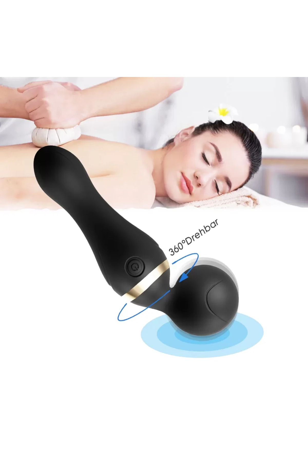 PRIME TOYS Freeza 360° Açılı Magic Wand Massager Çok Sessiz Masaj Aleti - Görsel 5