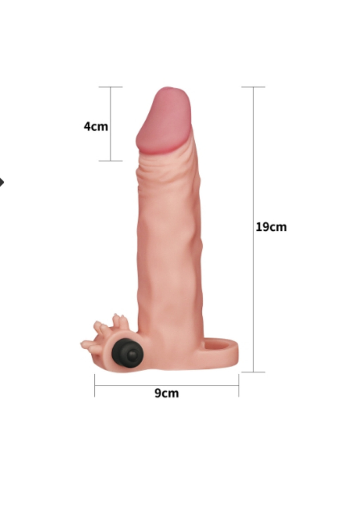 LOVETOY X-TENDER Realistik Titreşimli Uzatmalı Penis Kılıfı - Görsel 2