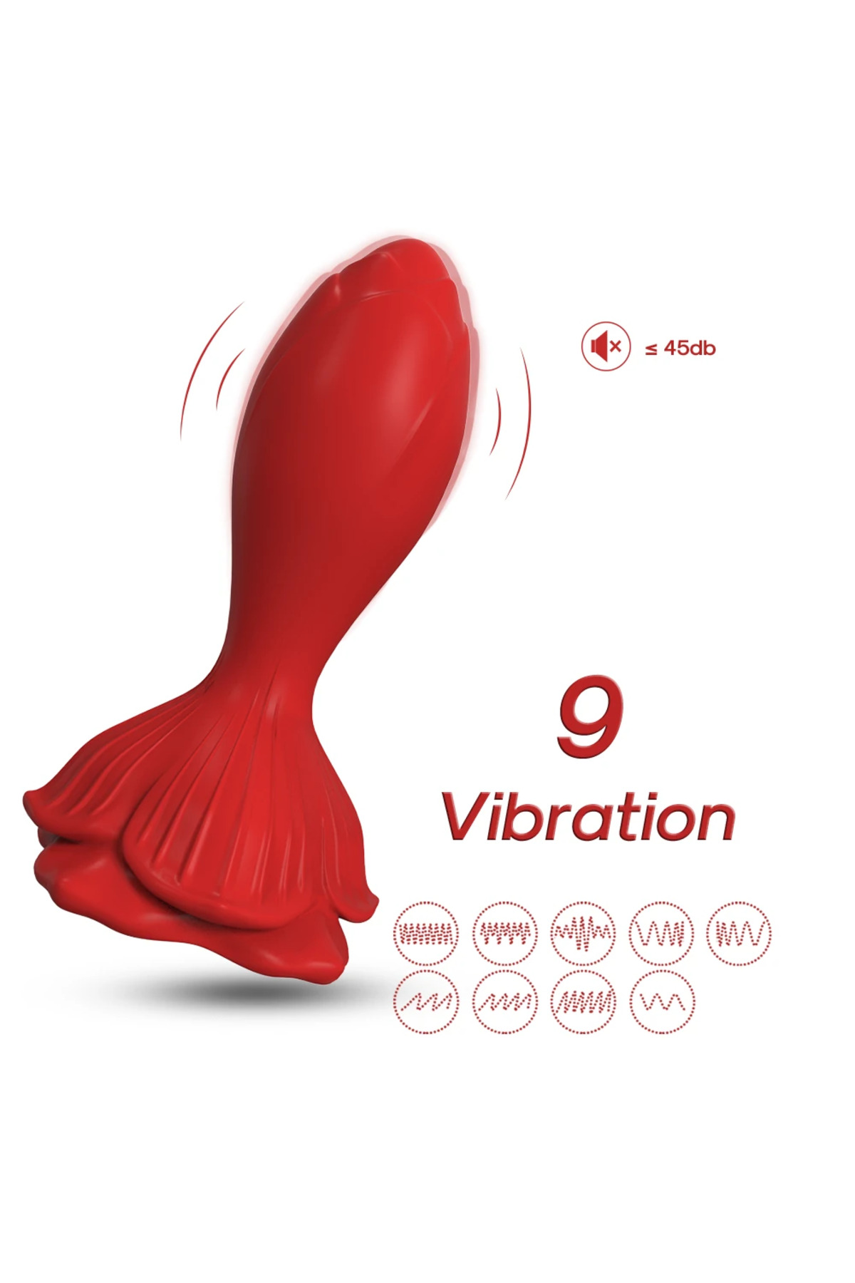PRIME TOYS Rose Kablosuz Kumandalı Titreşimli Anal Plug Vibratör - Görsel 2