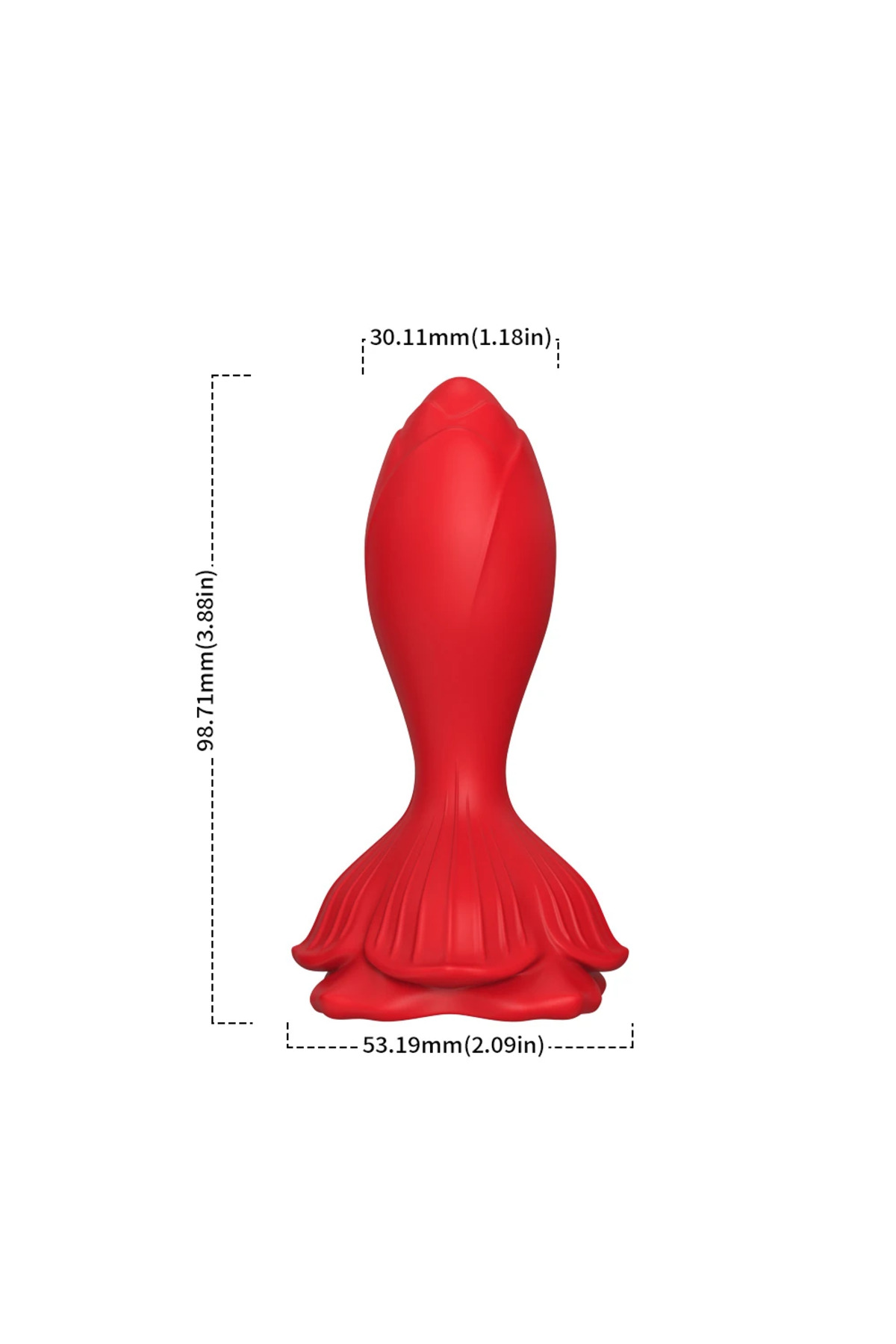 PRIME TOYS Rose Kablosuz Kumandalı Titreşimli Anal Plug Vibratör - Görsel 7