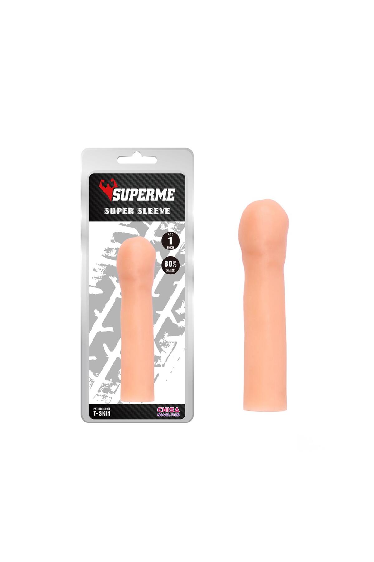 Chisa Super Sleeve T-Skin Gerçekçi Penis Kılıfı