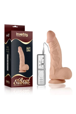 23 CM Titreşimli Realistik Penis - Real Extreme