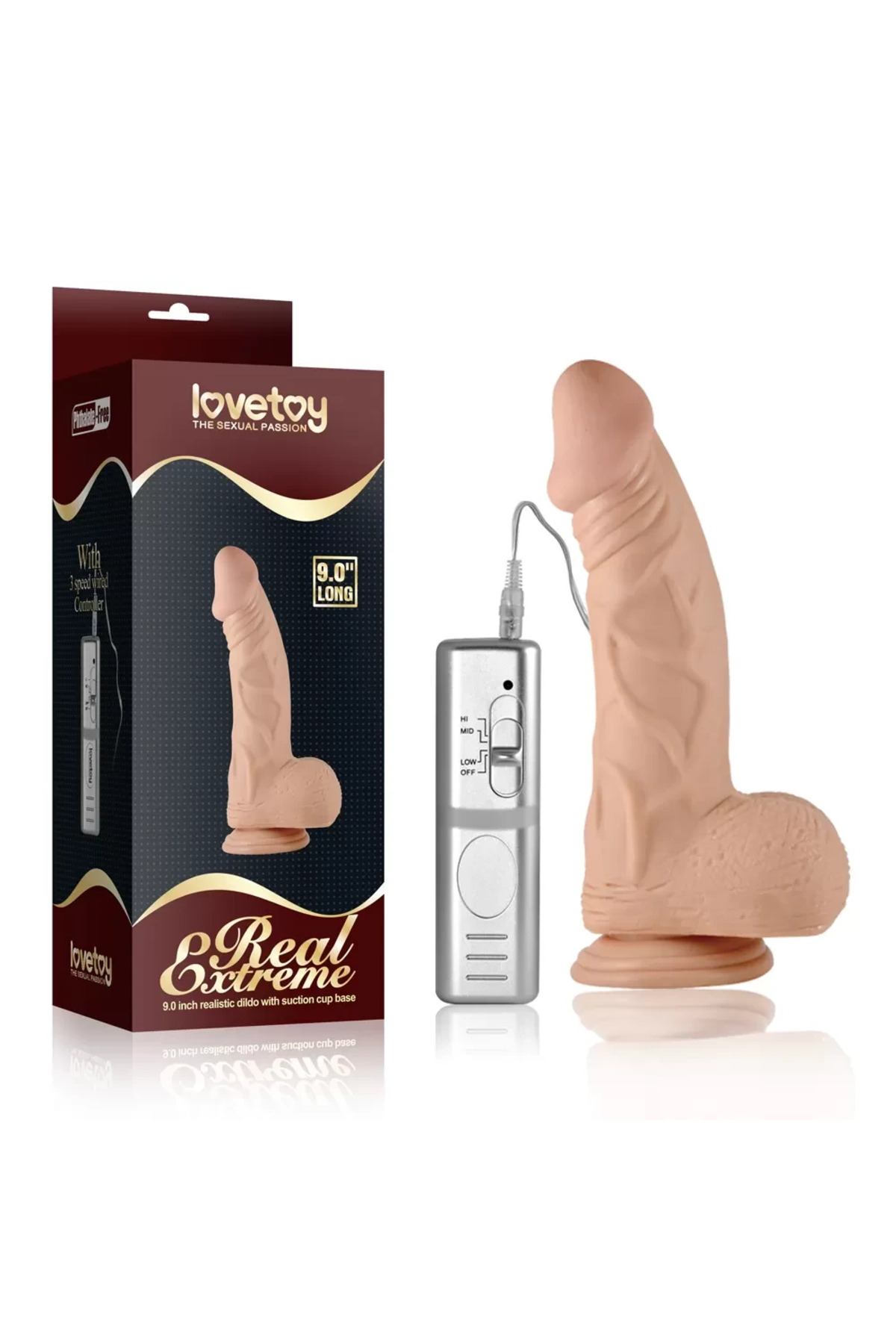 23 CM Titreşimli Realistik Penis - Real Extreme - Görsel 7