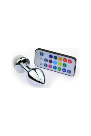 Uzaktan Kumandalı Led Işıklı Çelik Anal Plug