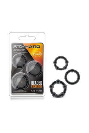 Blush Stay Hard Beaded Penis Halkası 3’lü Set