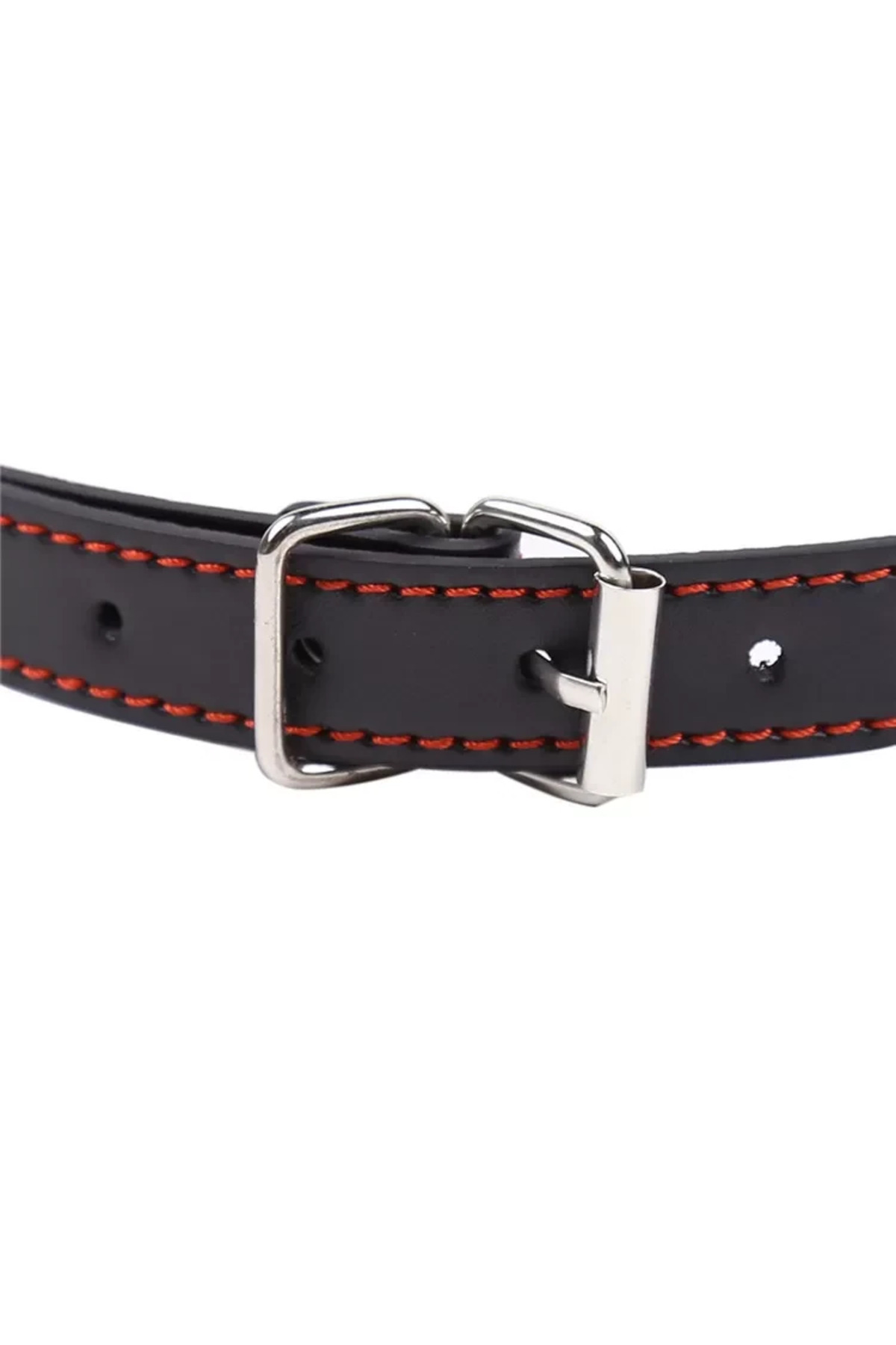 Fetish Beginner Deri Kemerli Yumuşak Silikon Kırmızı Köpek Kemiği Ağız Tıkacı Dog Bone Mouth Gag - Görsel 4