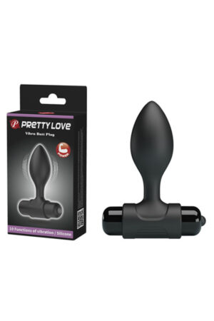 Vibra's 9 CM 10 Titreşimli Silikon Anal Vibratör Plug Anal Tıkacı
