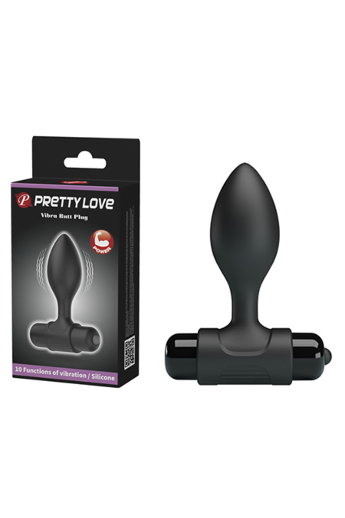 Vibra's 9 CM 10 Titreşimli Silikon Anal Vibratör Plug Anal Tıkacı