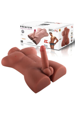 PTM Grayson - Anal Girişli 16 CM Yapay Penis Erkek Realistik Manken Yarım Vücut Dildo
