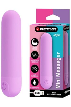 Stefan Mini Massager Bullet Vibratör Mor