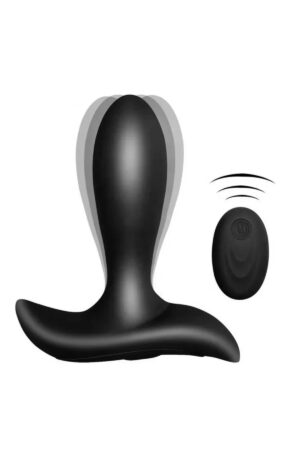 MUJER Şarjlı Kablosuz Kumandalı Güçlü Titreşimli Anal Plug Vibratör