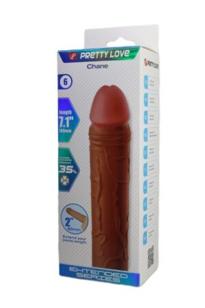 Chane Gerçek Hissiyatlı Uzatıcı Penis Kılıfı Brown