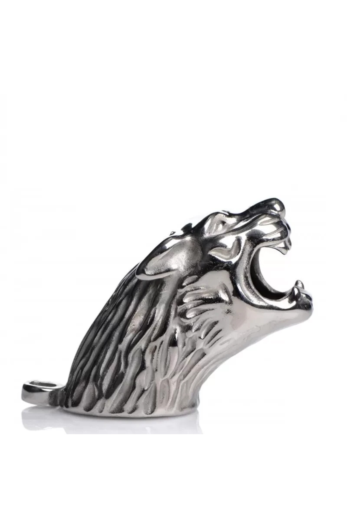 TIGER KING Chastity Cock Cage Kaplan Görünümlü Metal Penis Esaret Kafesi - Görsel 3
