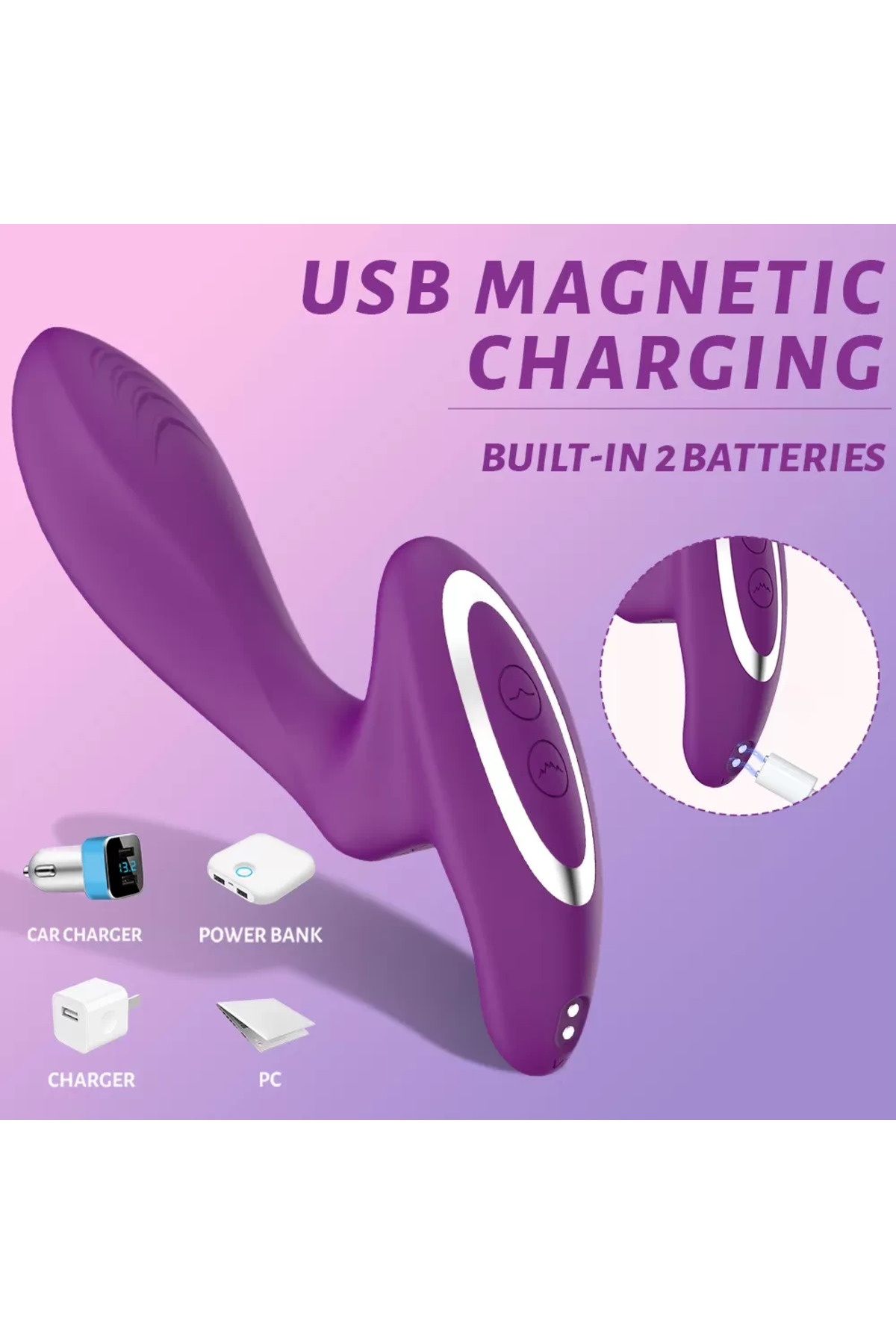 MR Z. Klitoris ve Vajina Uyarıcı G-Spot Tapping Su Geçirmez 3 in 1 Vibratör - Görsel 5