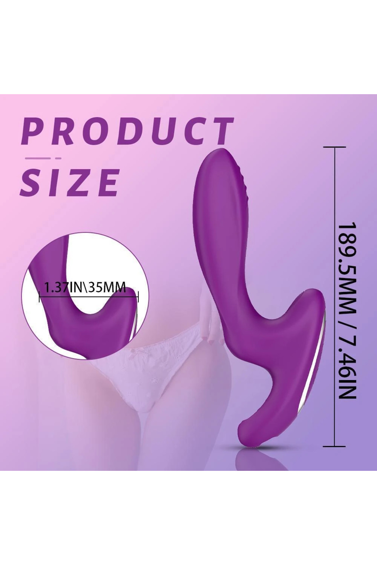MR Z. Klitoris ve Vajina Uyarıcı G-Spot Tapping Su Geçirmez 3 in 1 Vibratör - Görsel 7