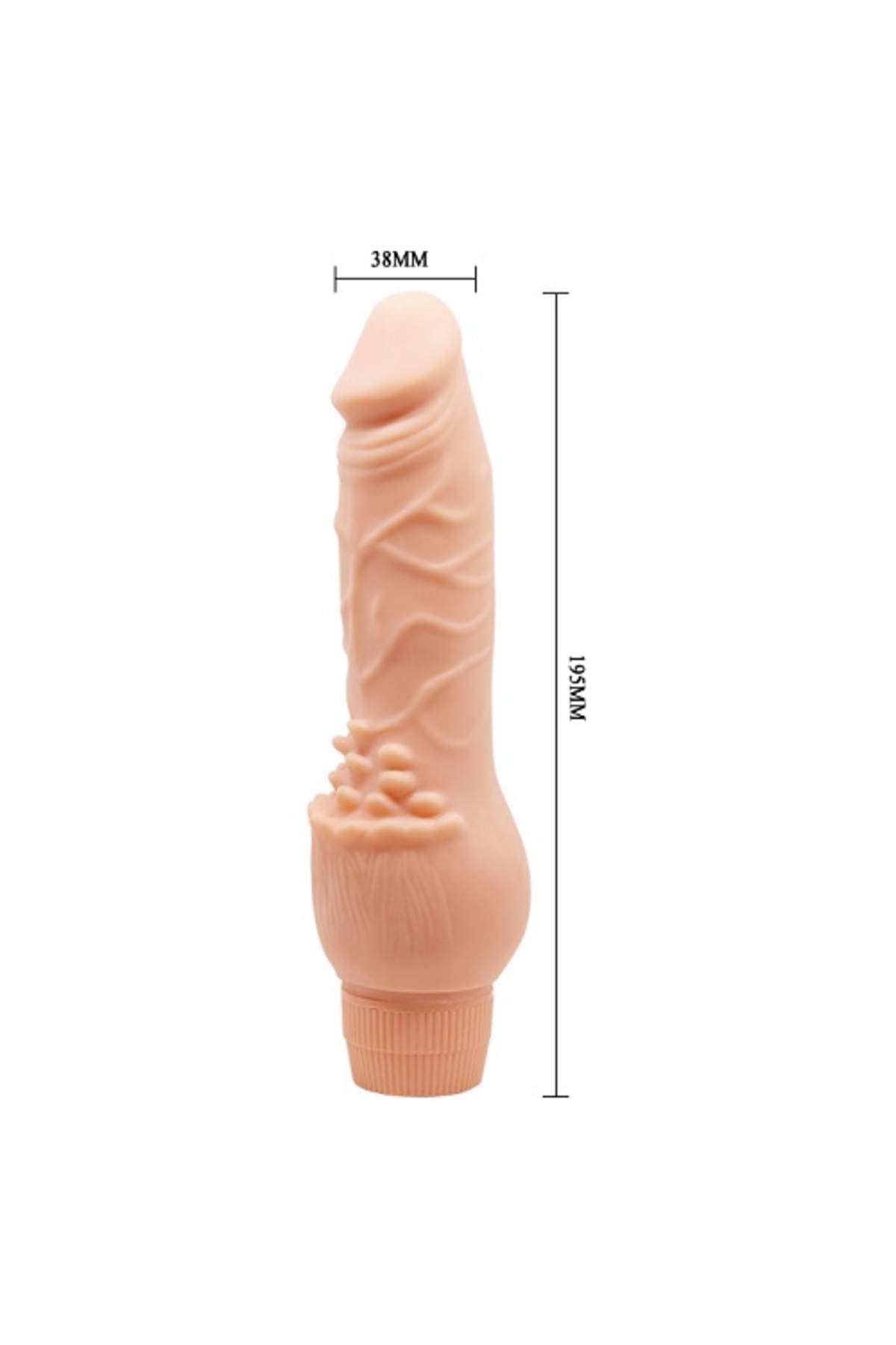 Fantasy 20 CM Titreşimli Realistik Vibratör Gerçekçi Kalın Penis - Görsel 4