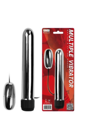 Titreşimli Metal Vibratör Mastürbatör 17 cm Anal ve Vajinal Dildo