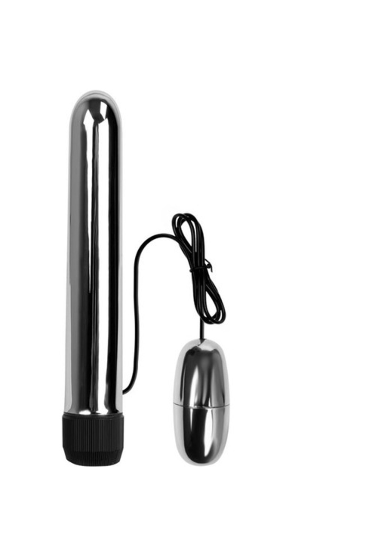 Titreşimli Metal Vibratör Mastürbatör 17 cm Anal ve Vajinal Dildo - Görsel 2