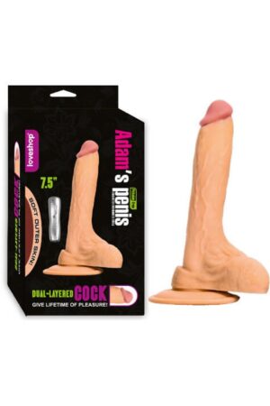 ADAM'S PENİS VİBRATİNG 19CM 3D – ULTRA TİTREŞİMLİ REALİSTİK PENİS