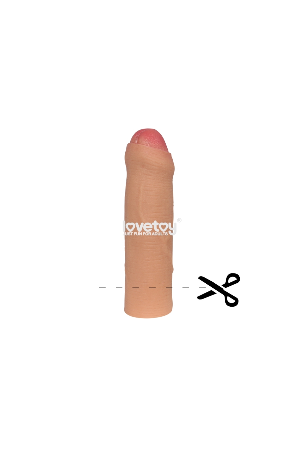 LOVETOY NATURE 2.5 cm Dolgulu Sünnetsiz Penis Kılıfı - Görsel 3
