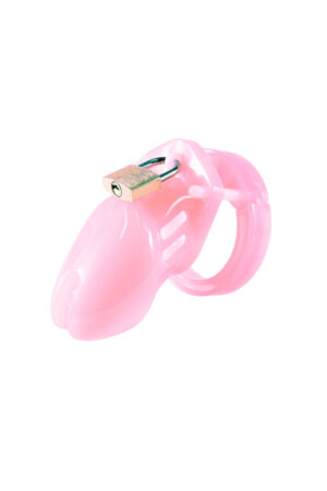 Plastik Penis Kilidi Pink Chastity Cock Cage Bekaret Cihazı Pembe Penis Esaret Kafesi
