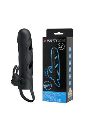 Strap Güçlü Titreşimli Uzatmalı Süper Kalite Penis Kılıfı