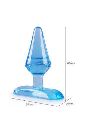 Mini Jel Dokulu Anal Plug Mavi