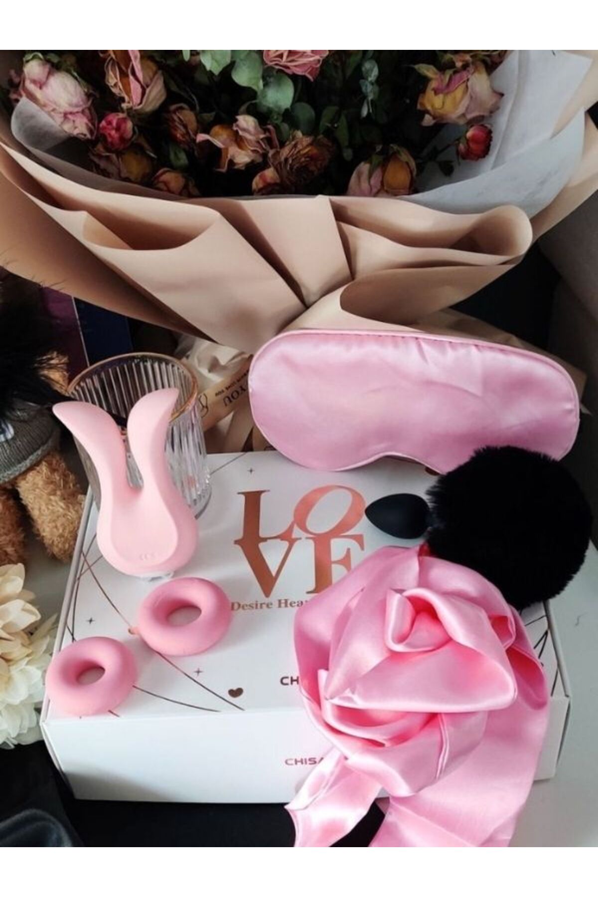 Chisa Heart Gift Set of Love amp Desire – ısıtmalı yapısı sayesinde sıcak ve gerçekçi temas hissi - Görsel 2