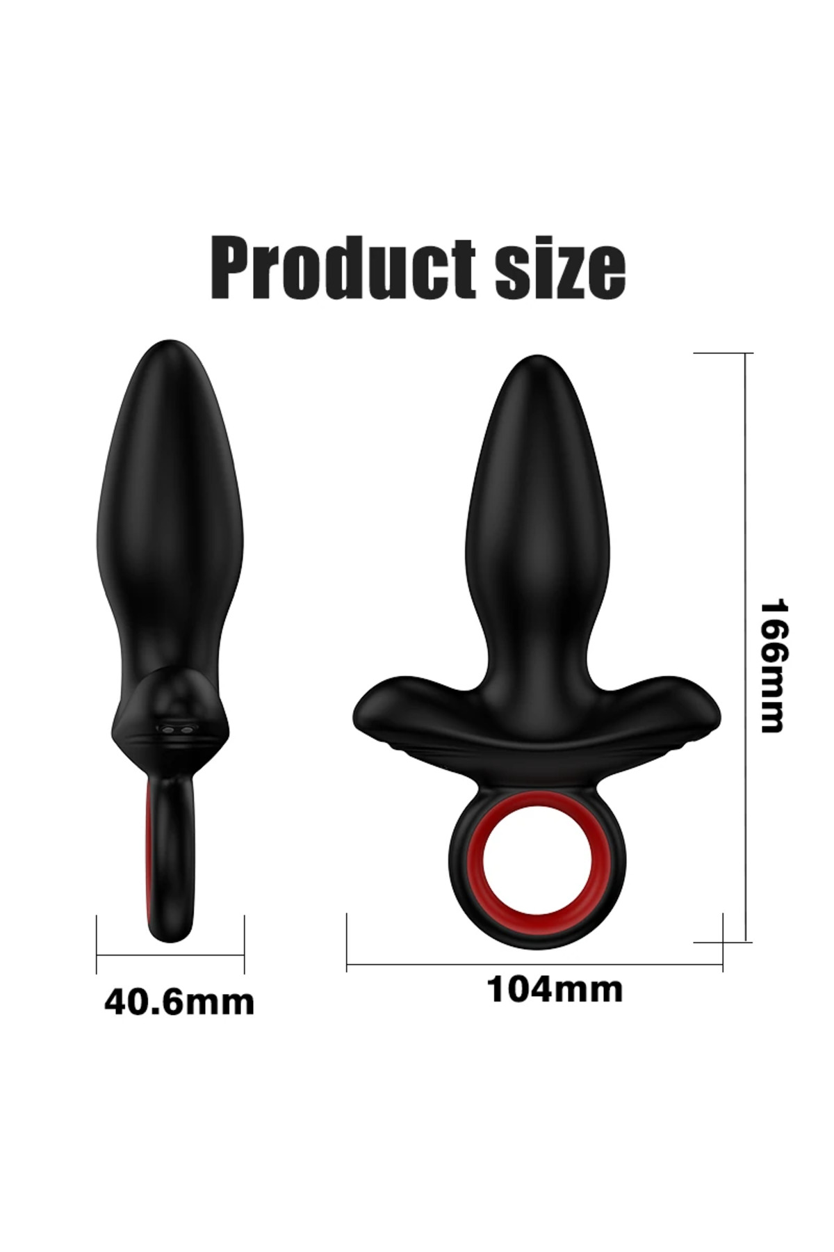 Şarjlı Tutma Aparatlı Güçlü Titreşimli Anal Plug 2 in 1 Çift Motorlu Perine Masaj Vibratör - Görsel 7