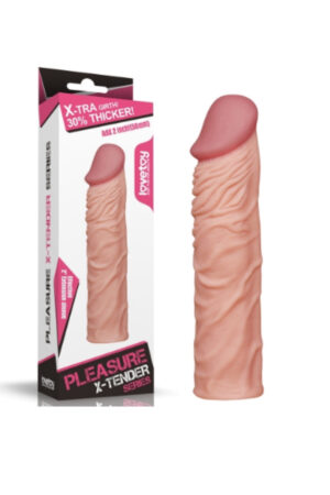 LOVETOY X-LARGE Realistik Penis Kılıfı Uzatmalı Prezervatif