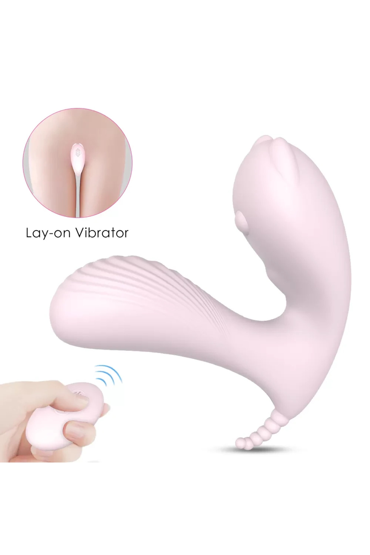 CARA Kablosuz Kumandalı Yenilikçi Tasarım Giyilebilir 3 in 1 Lay-On Vibratör